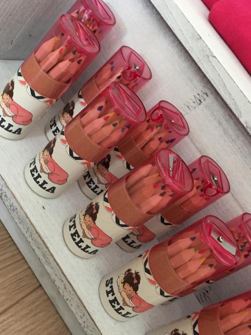 Bonino doopsuiker eigen ontwerp meisje roze snoepjes
